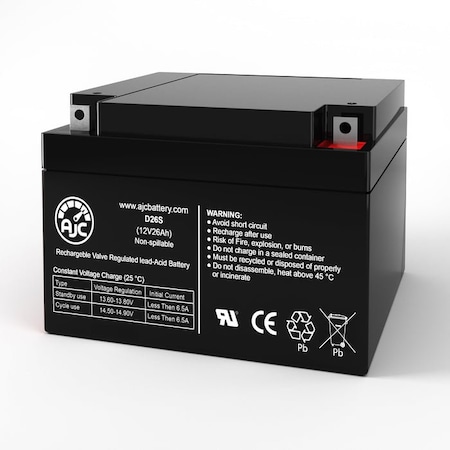 Bsc Preferred Theradyne EV1866 12V 26Ah Mobility Scooter Replacement Battery AJC-D26S-F-0-190538